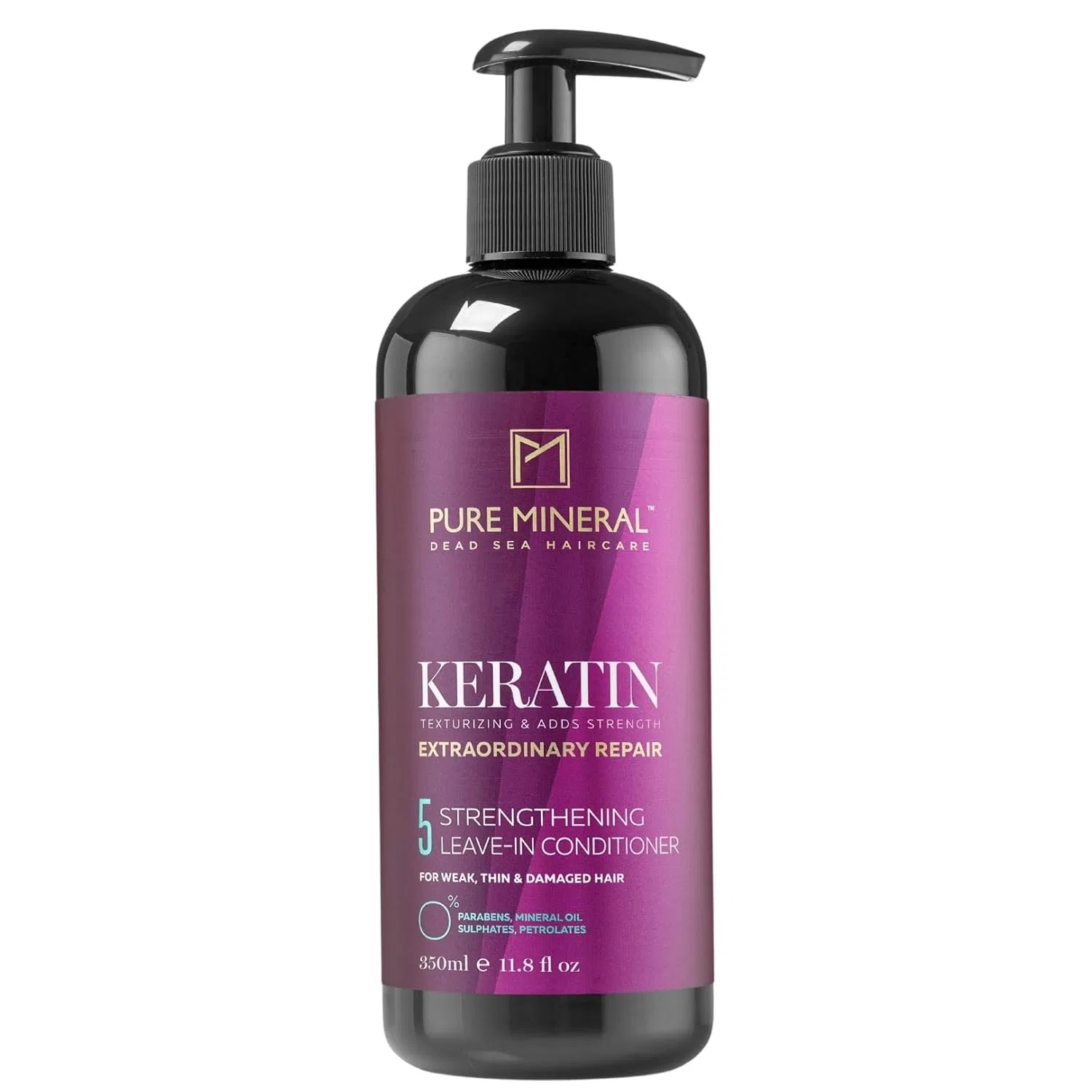 Несмываемый кератиновый кондиционер для волос от Pure Mineral M Pure Mineral Dead Sea Cosmetics