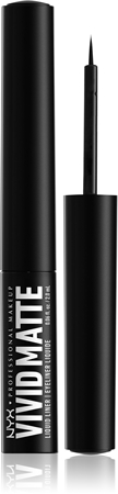 

Жидкая подводка для глаз с матовой отделкой NYX Professional Makeup Vivid Matte, Black 4 ml