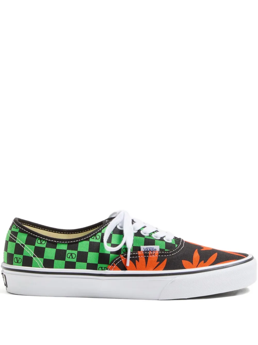 

Кеды с принтом Checkerboard and Tropical Leaves из коллаборации с Vans VLogo VALENTINO GARAVANI, черный