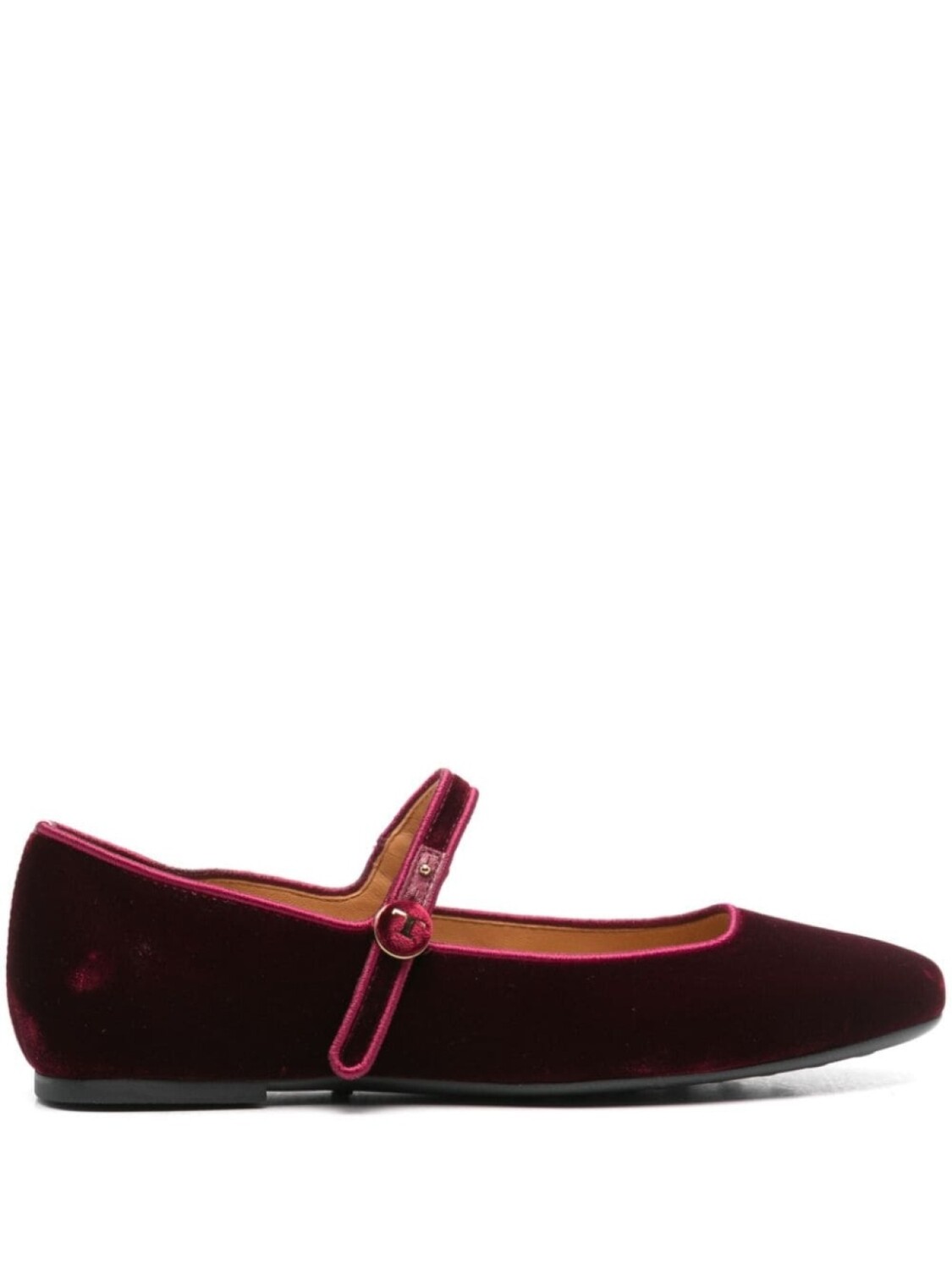 Tod's бархатные балетки, красный