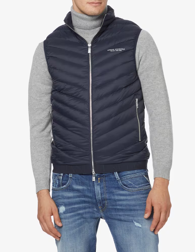 

Утепленный жилет 100г Armani Exchange, синий