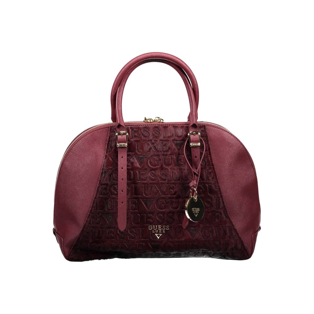 

Фиолетовая кожаная сумка Guess Shoes, фиолетовый