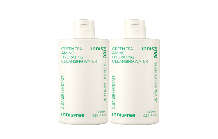 

Yueshifengyin Green Tea Amino вода для снятия макияжа увлажняющая 150ml/320ml/320ml*2 Innisfree, 320ml*2