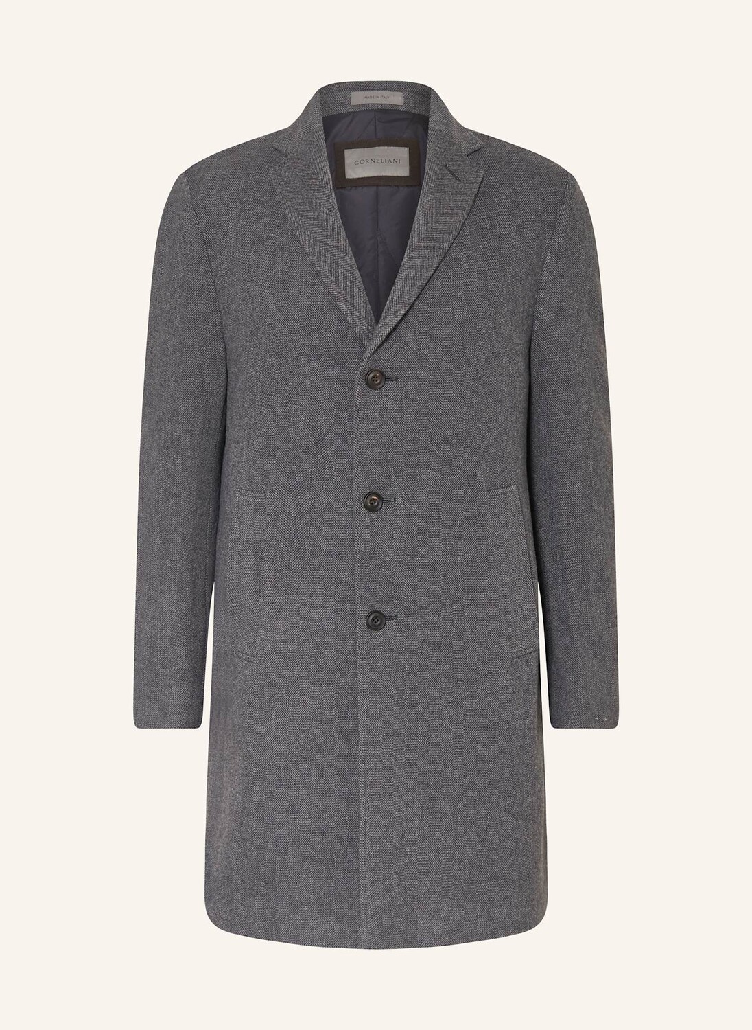 

Шерстяное пальто Corneliani, серый