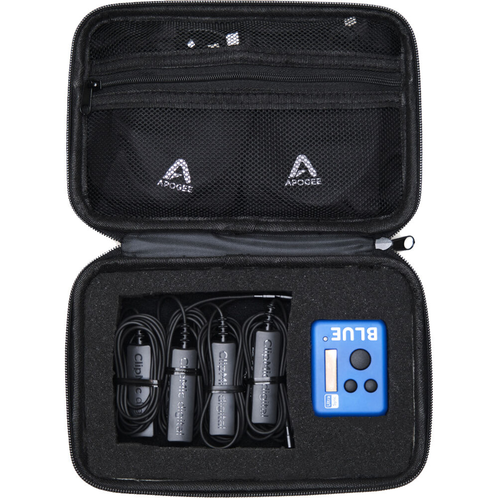 

Комплект из двух цифровых петличных микрофонов Apogee Electronics ClipMic с 4 микрофонами и синхронизацией по Bluetooth с временным кодом Atomos UltraSync