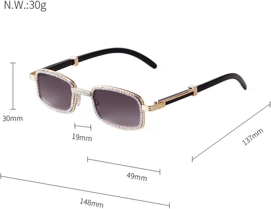 

Модные розовые прямоугольные солнцезащитные очки со стразами для женщин и мужчин, стильные праздничные солнцезащитные очки с кристаллами для вечеринок TYUVIVO, C4