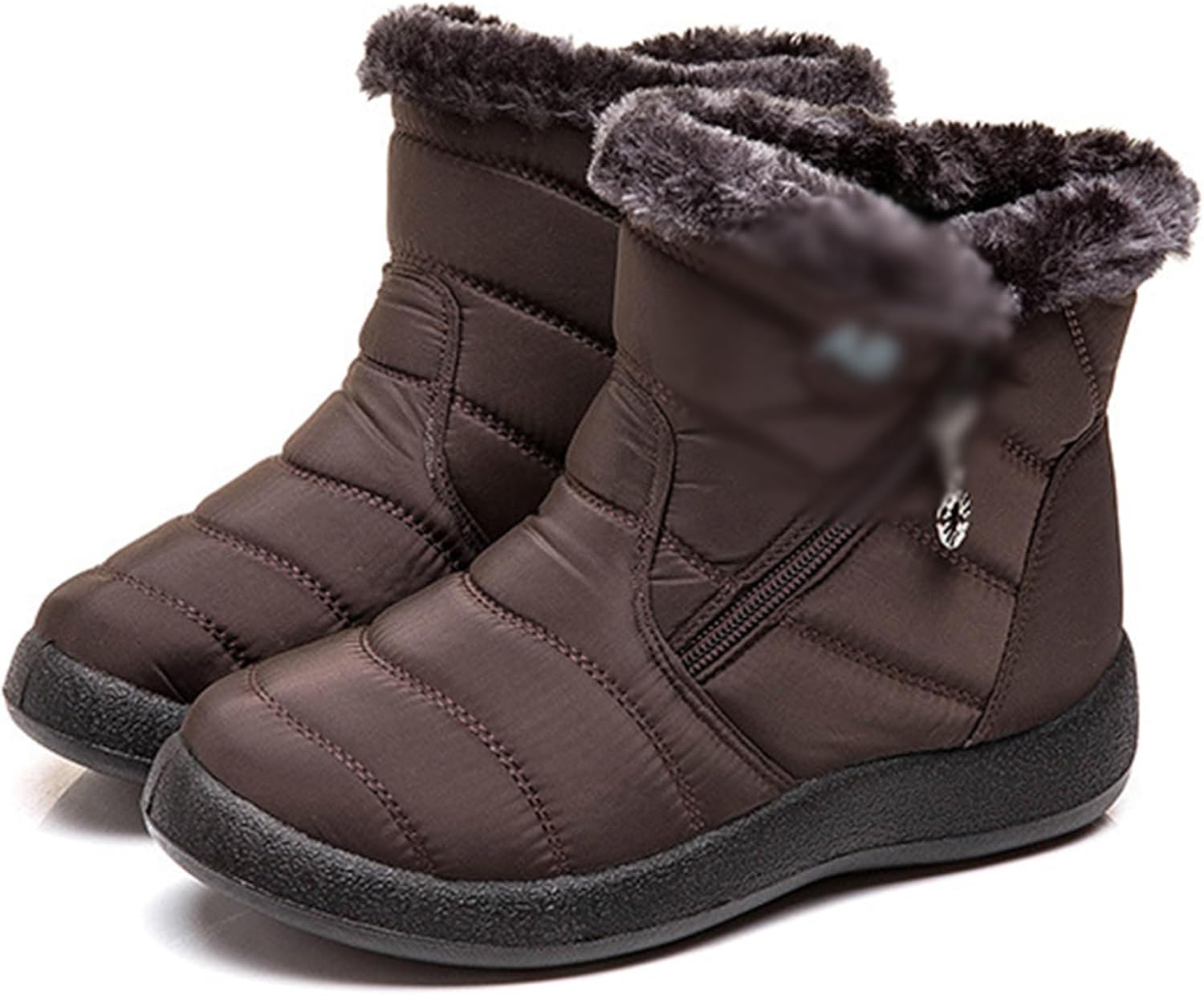 

Женские зимние сапоги DHAEY, теплые, легкие, с боковой молнией, мужские зимние ботинки с плоским носком, повседневные унисекс для дома и улицы (цвет: синий для женщин / 5,5 для мужчин)