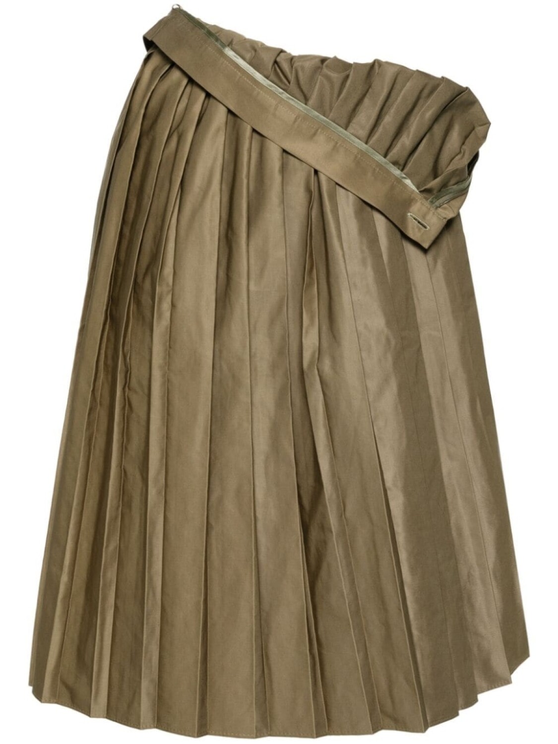 

MM6 Maison Margiela плиссированная юбка миди, зеленый