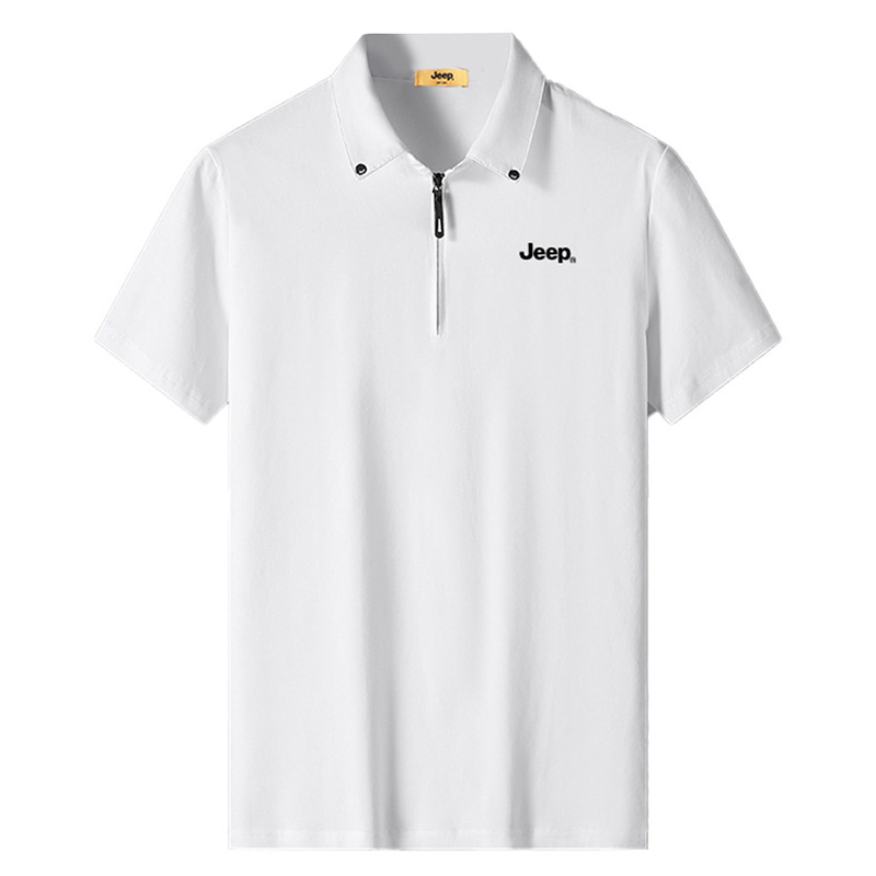 

Футболка-поло Unisex с воротником-поло, умеренно прямого кроя Jeep, белый