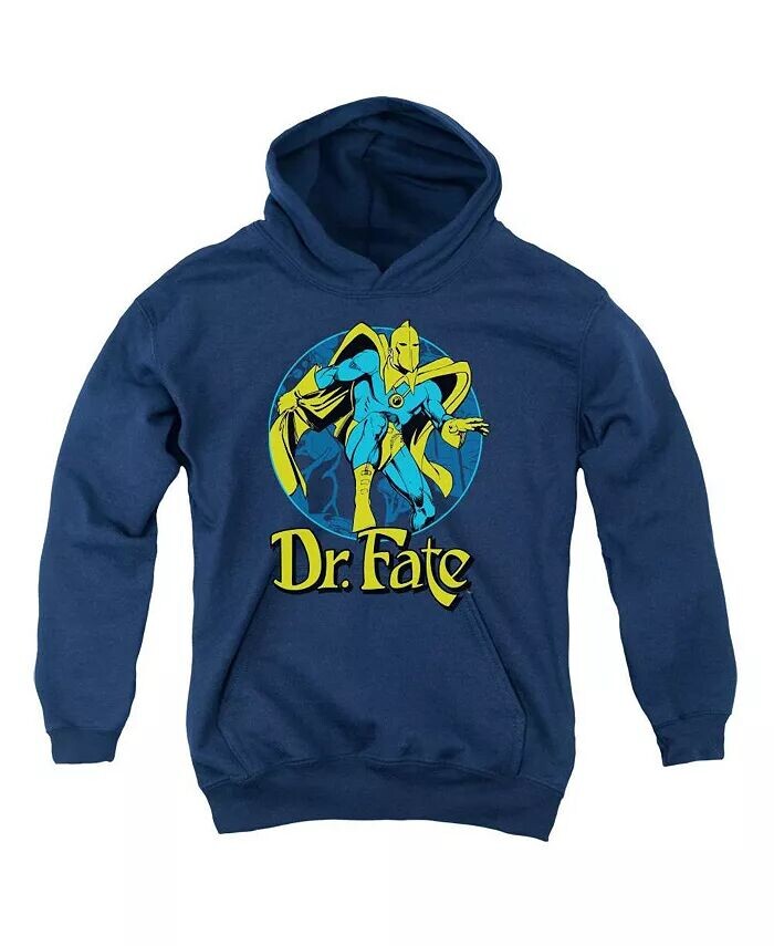 

Мальчики Молодежь Dr Fate Ankh Pull Over Hoodie / Толстовка с капюшоном DC Comics, синий