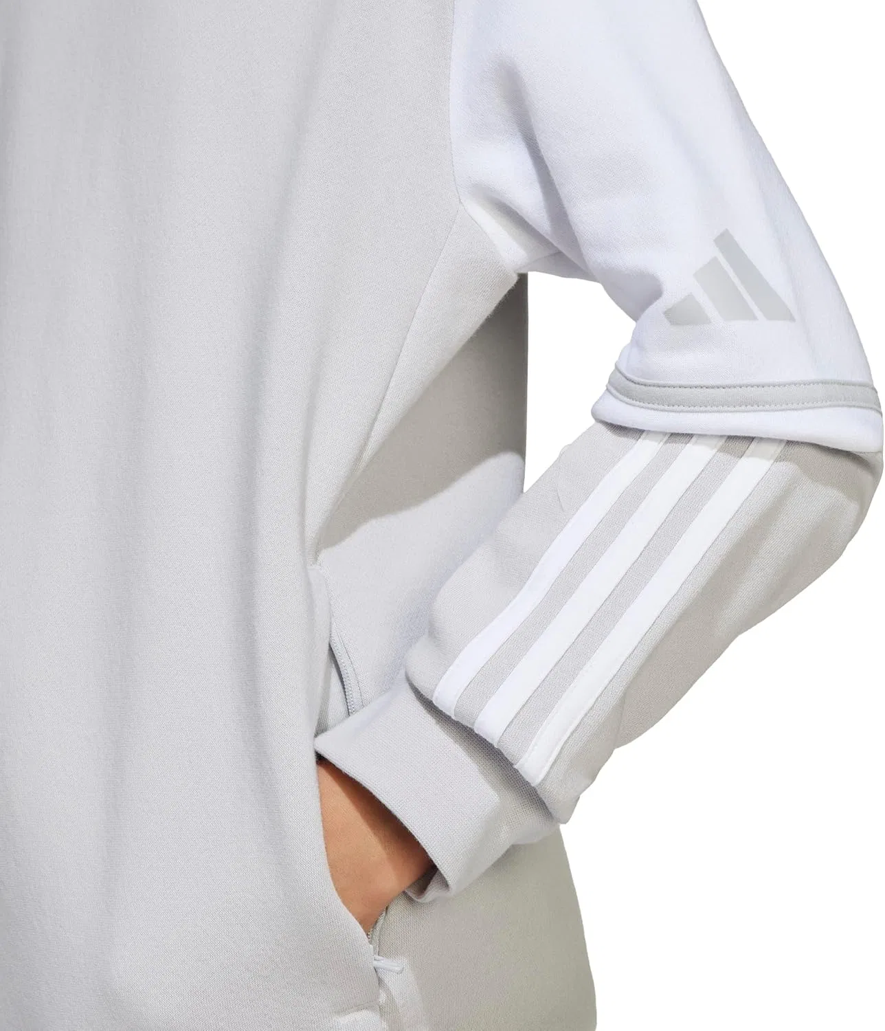 Худи детское adidas Squadra25, Team Light Grey/White — фото 4