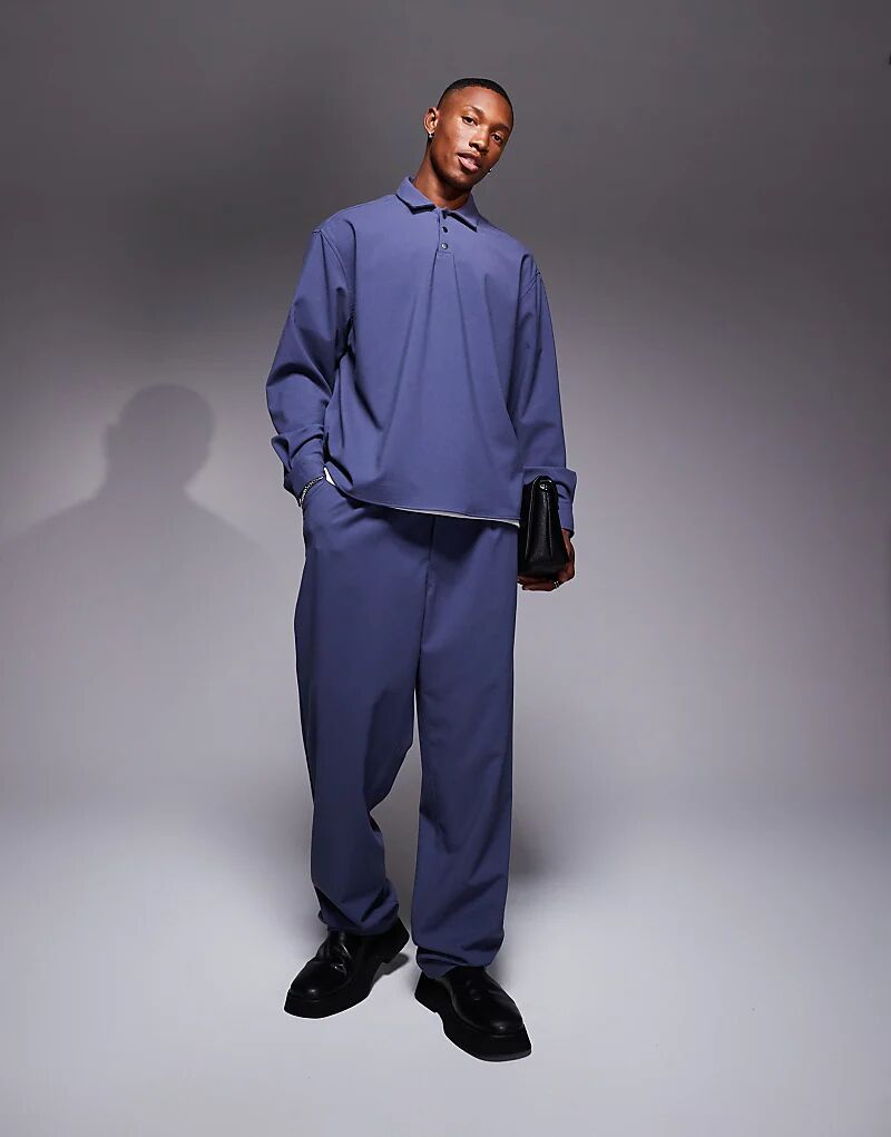 

Брюки-баллоны свободного кроя ASOS DESIGN серого цвета