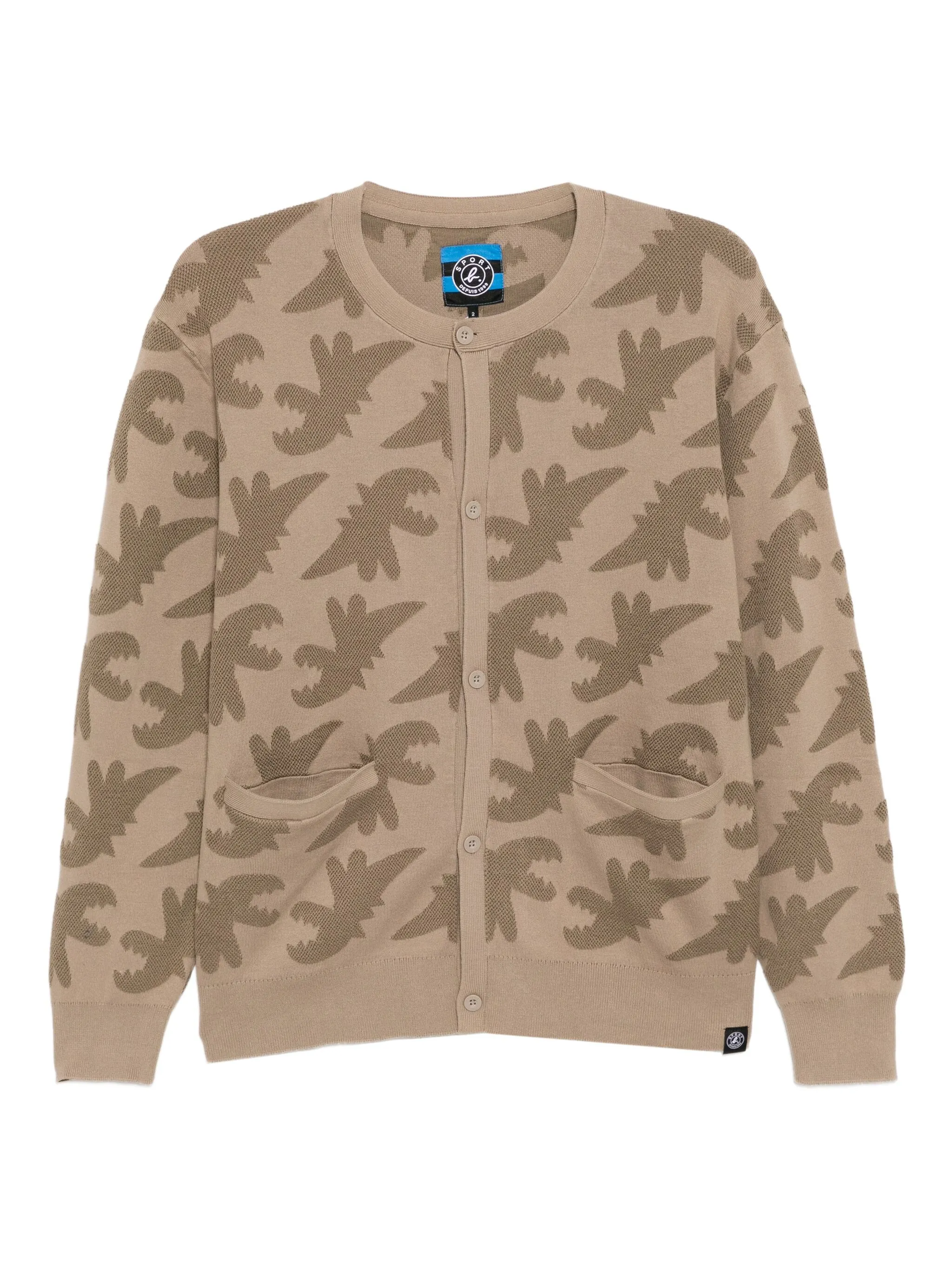 

Кардиган с вышивкой Dino Sport B. By Agnès B., бежевый