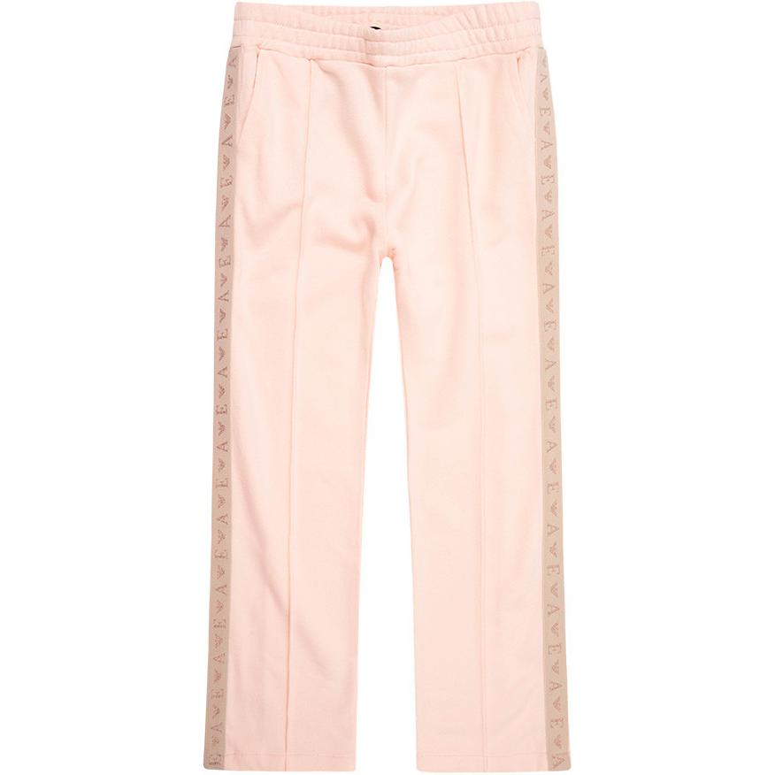 

Вязаные спортивные штаны розовые детские EMPORIO ARMANI