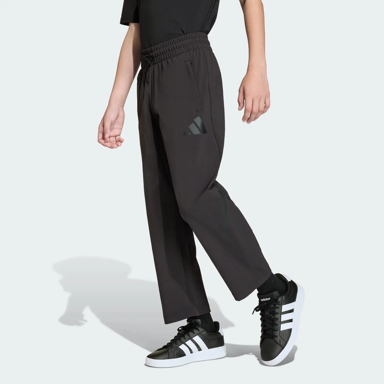 Детские тканые дорожные штаны adidas ZNE, черный/черный