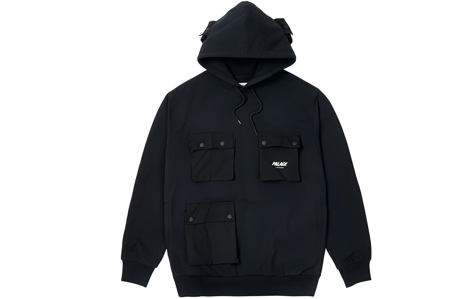 

PALACE Толстовка Unisex Black Hooded Moderate Regular, Черный, PALACE Толстовка Unisex Black Hooded Moderate Regular