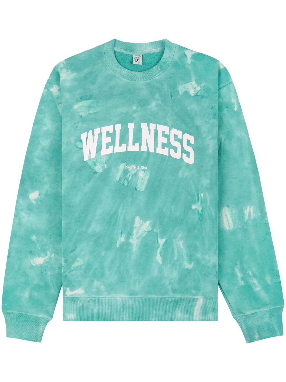 

Толстовка Wellness с принтом тай-дай Sporty & Rich, зеленый
