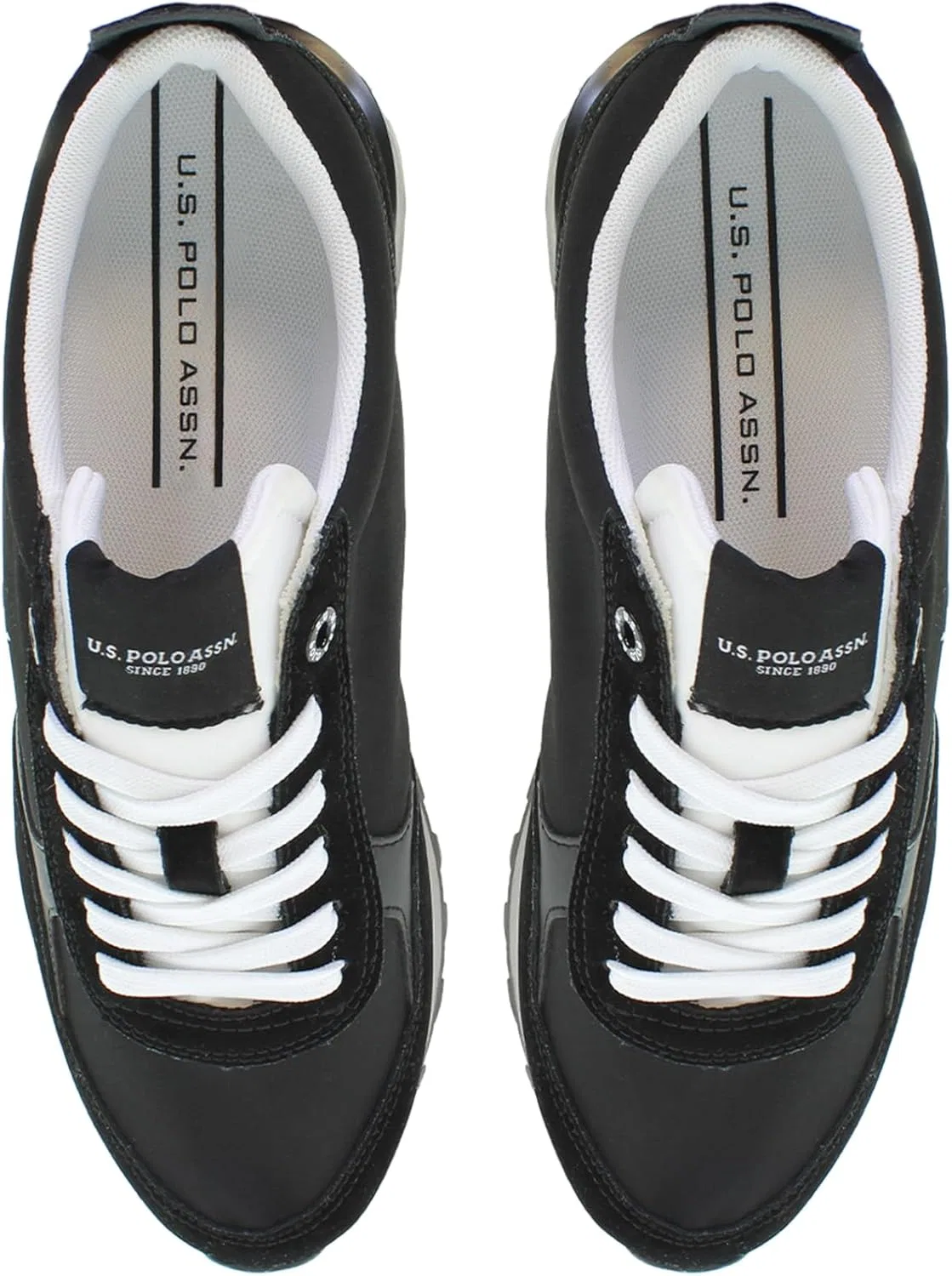 Мужские синтетические кроссовки US Polo Assn. - JASPER001M4HN1 U.S. Polo Assn., Black — фото 2