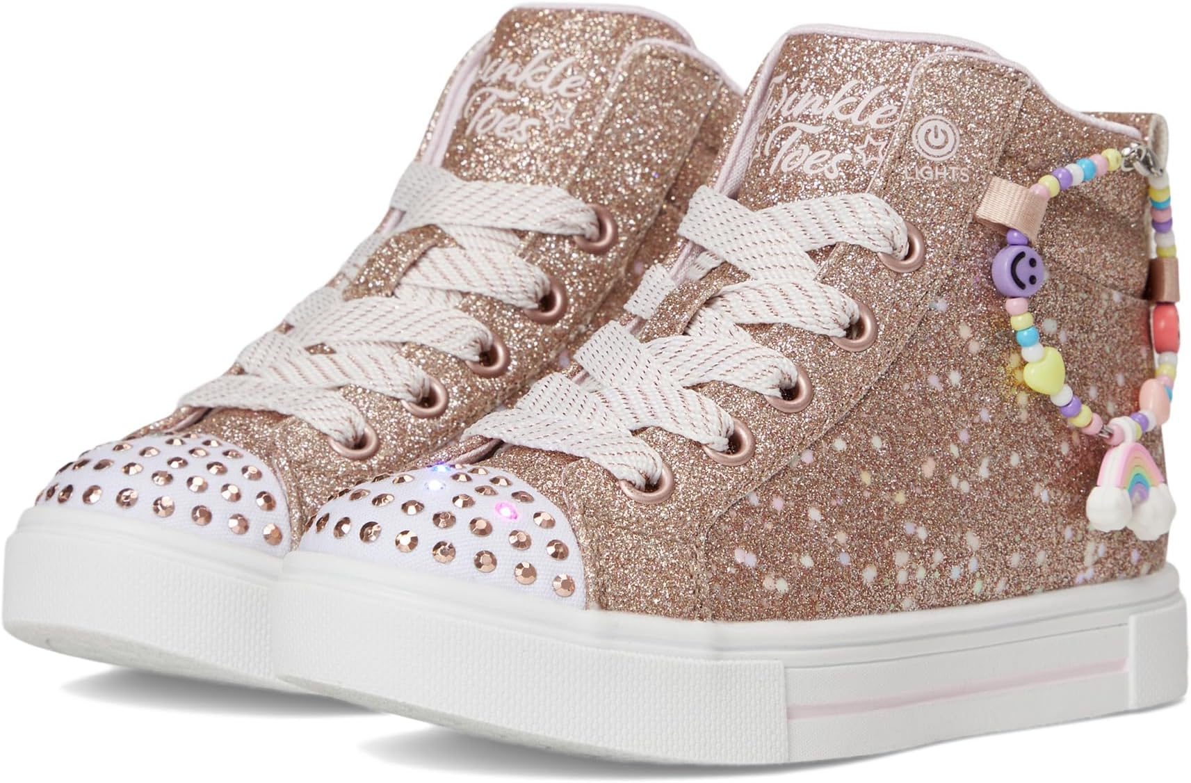 

Кроссовки SKECHERS KIDS Twinkle Sparks - Charm Bestie, цвет Rosegold