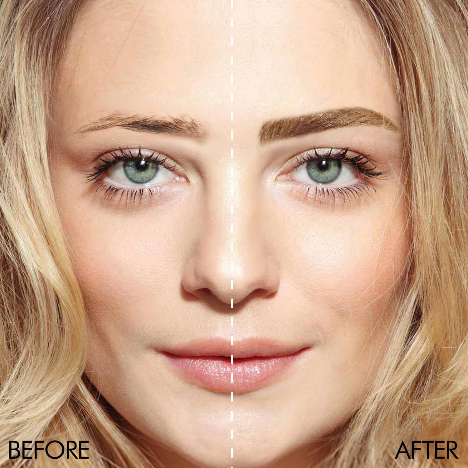 Набор для бровей iMethod с штампом и трафаретами, светло-коричневый Imethod, Color 05 Light Brown — фото 2