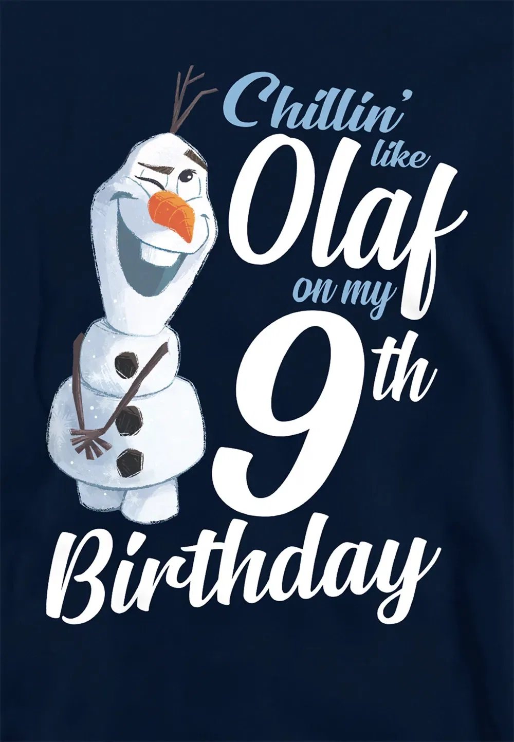 Детский худи Disney Frozen с Олафом, синий, темно-синий — фото 2