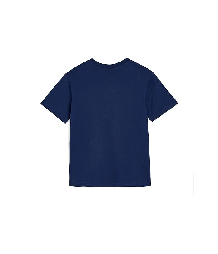 Детский комплект из футболки и шорт с карманами PUMA Kids, Blue Jewel — фото 2