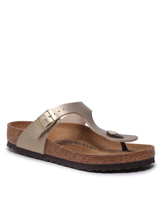 

Шлепки Birkenstock, золотой