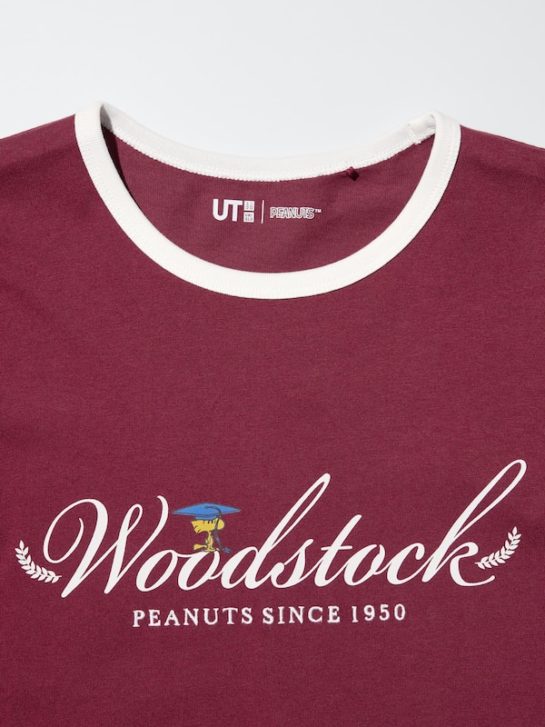Футболка UT с графикой Peanuts Uniqlo, 17 red — фото 4
