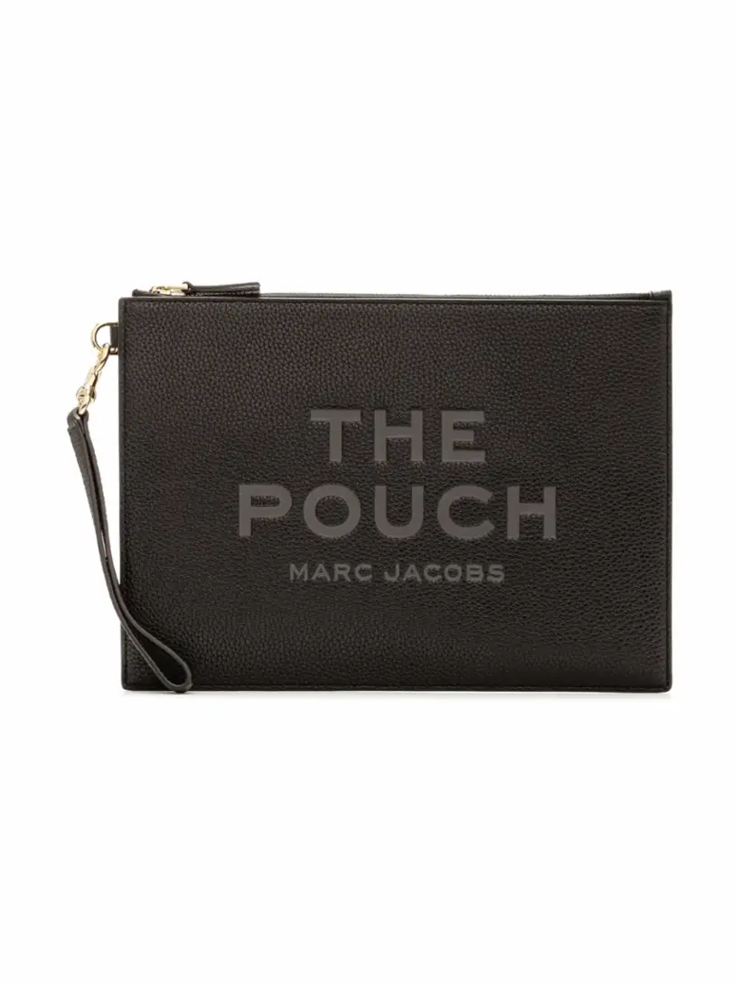 

Кожаный клатч с логотипом Marc Jacobs, черный