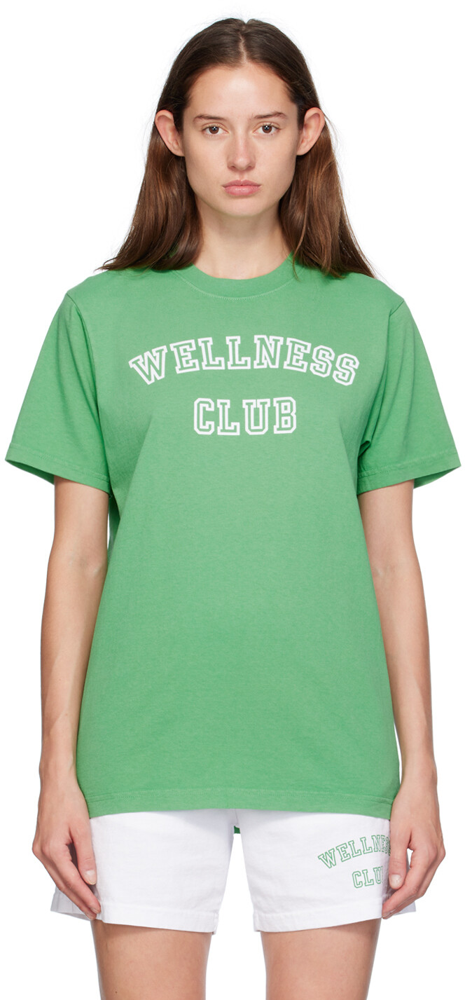 

Зеленая футболка «Wellness Club» Sporty & Rich
