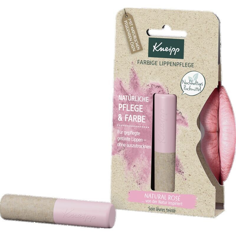 

Цветной уход за губами Natural Rosé Kneipp, 3,5 g