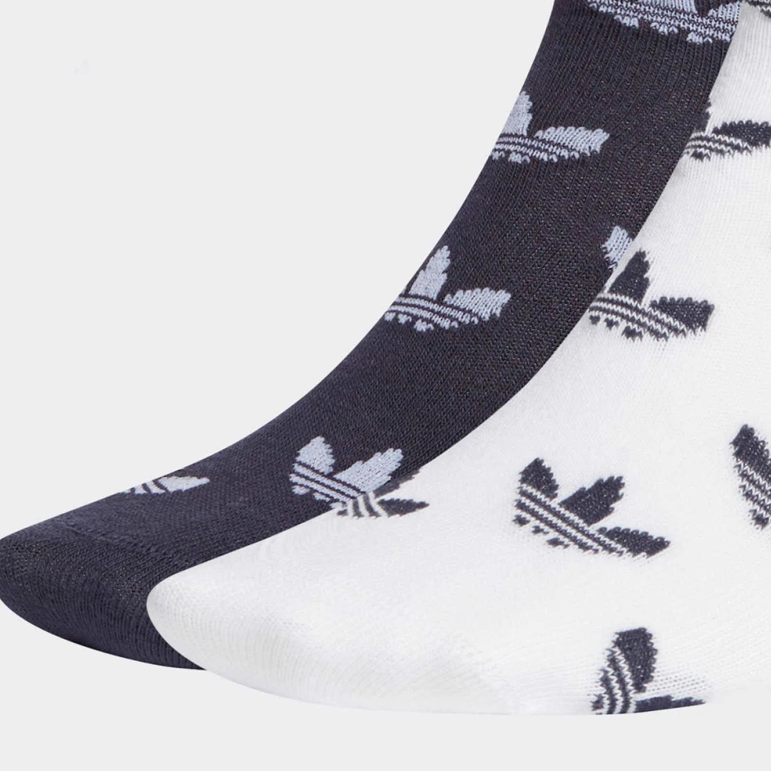 Носки короткие унисекс, набор из 2 пар Adidas Originals, 1 Set 2 Pack (White/Blue) — фото 4