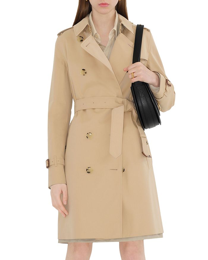 

Пальто средней длины Kensington Heritage Burberry, коричневый/бежевый