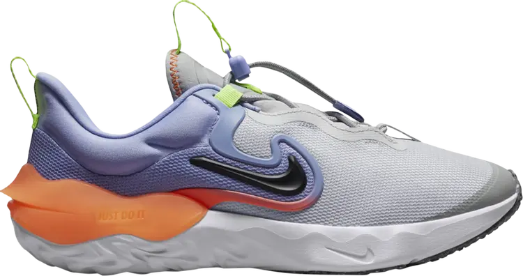 

Кроссовки Run Flow GS 'Photon Dust Purple Pulse', серый