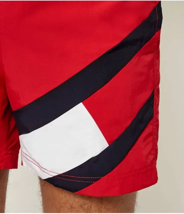 Пляжные шорты slim fit Tommy Hilfiger, красный — фото 3