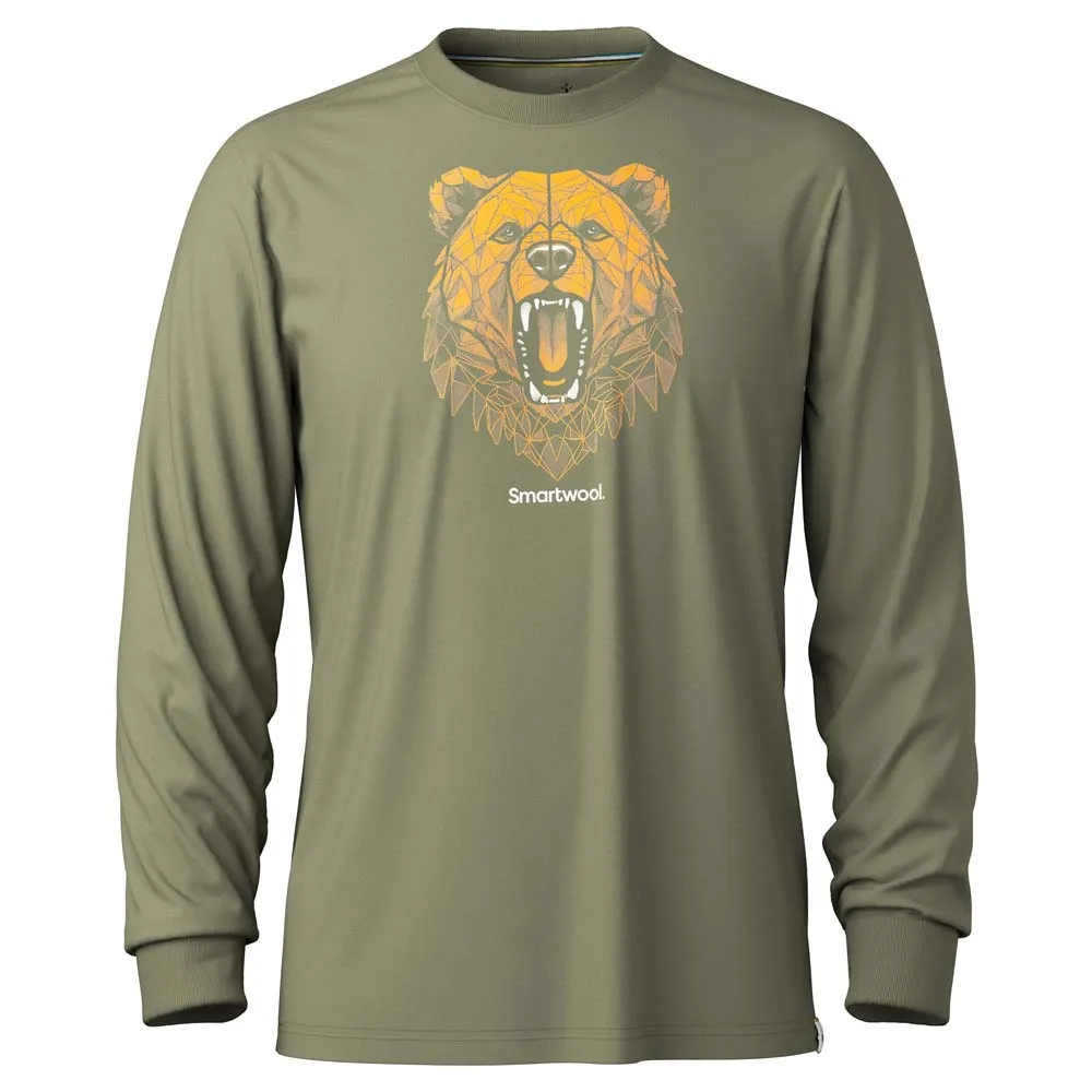 

Лонгслив Smartwool Geometric Bear Graphic, зеленый