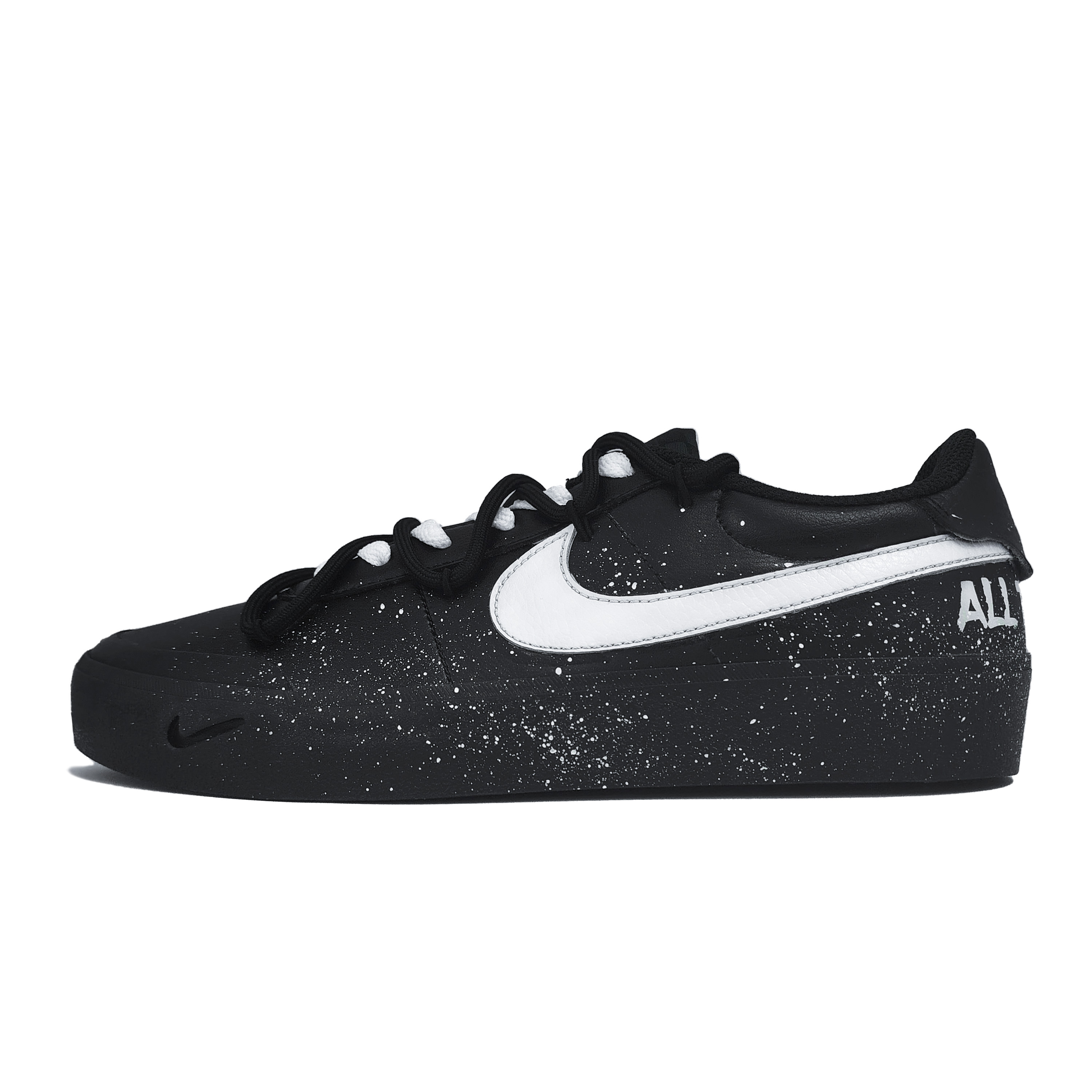 

Nike Кроссовки Court Shot для скейтбординга с низким верхом, противоскользящие, износостойкие, мужские, черные