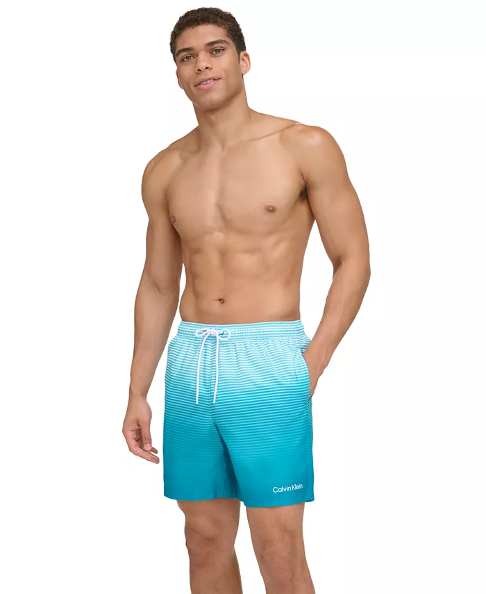 

Мужские плавки Volley с градиентной полоской, 7" Calvin Klein, зеленый
