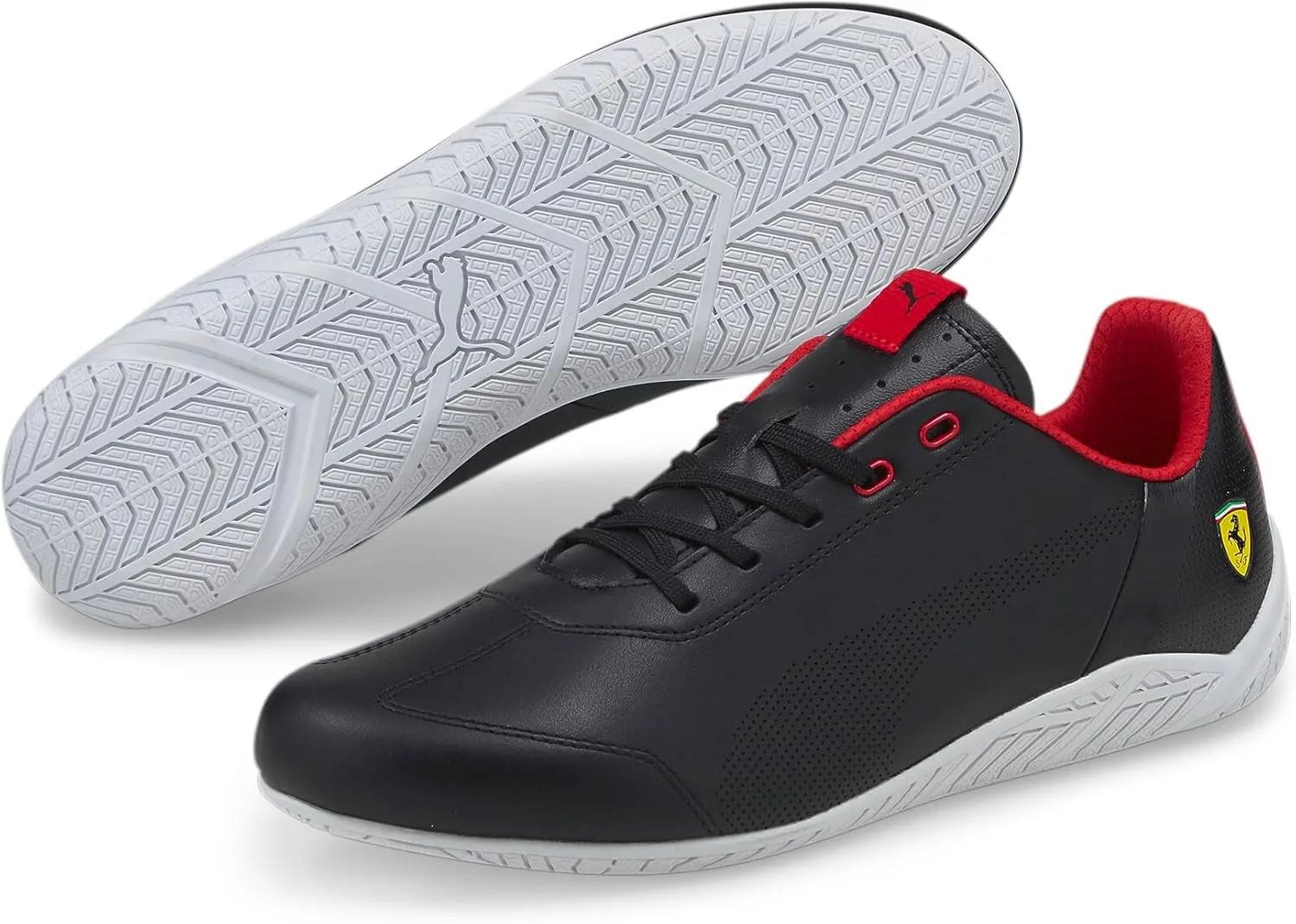 Мужские кроссовки Puma Puma Ferrari Rdg Cat M 306667 Низкие, белый/черный — фото 2