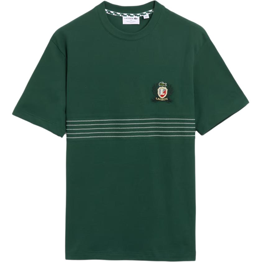 Футболка LACOSTE, с логотипом, зеленый