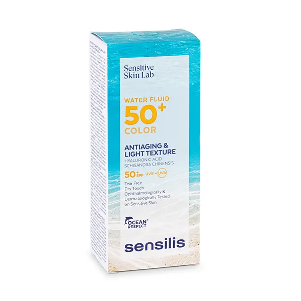 

Солнцезащитный крем с цветом Water Fluid 50+ Color Sensilis, 40 ml