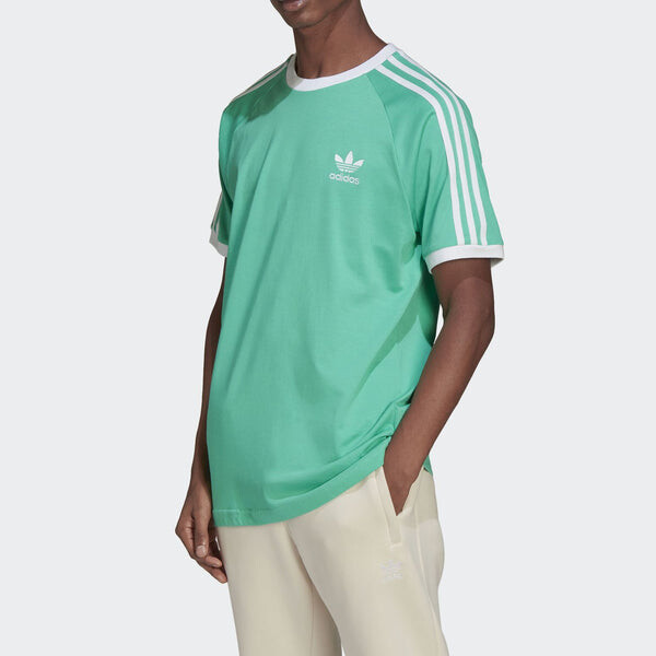 Футболка adidas Adicolor Classics 3-Stripes T-shirt 'Hi-Res Green', зеленый — фото 3