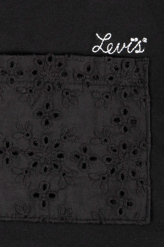 Детская футболка ROLL CUFF MEET AND GREET T Levi'S, черный — фото 3