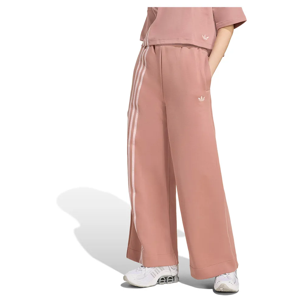 

Брюки adidas Originals Off Placed 3 Stripes Wide, розовый