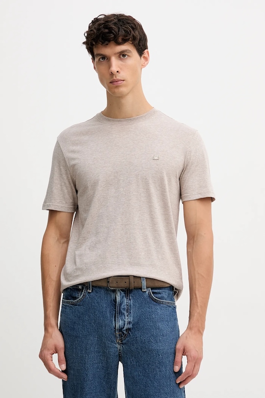 

Хлопковая футболка United Colors Of Benetton, бежевый