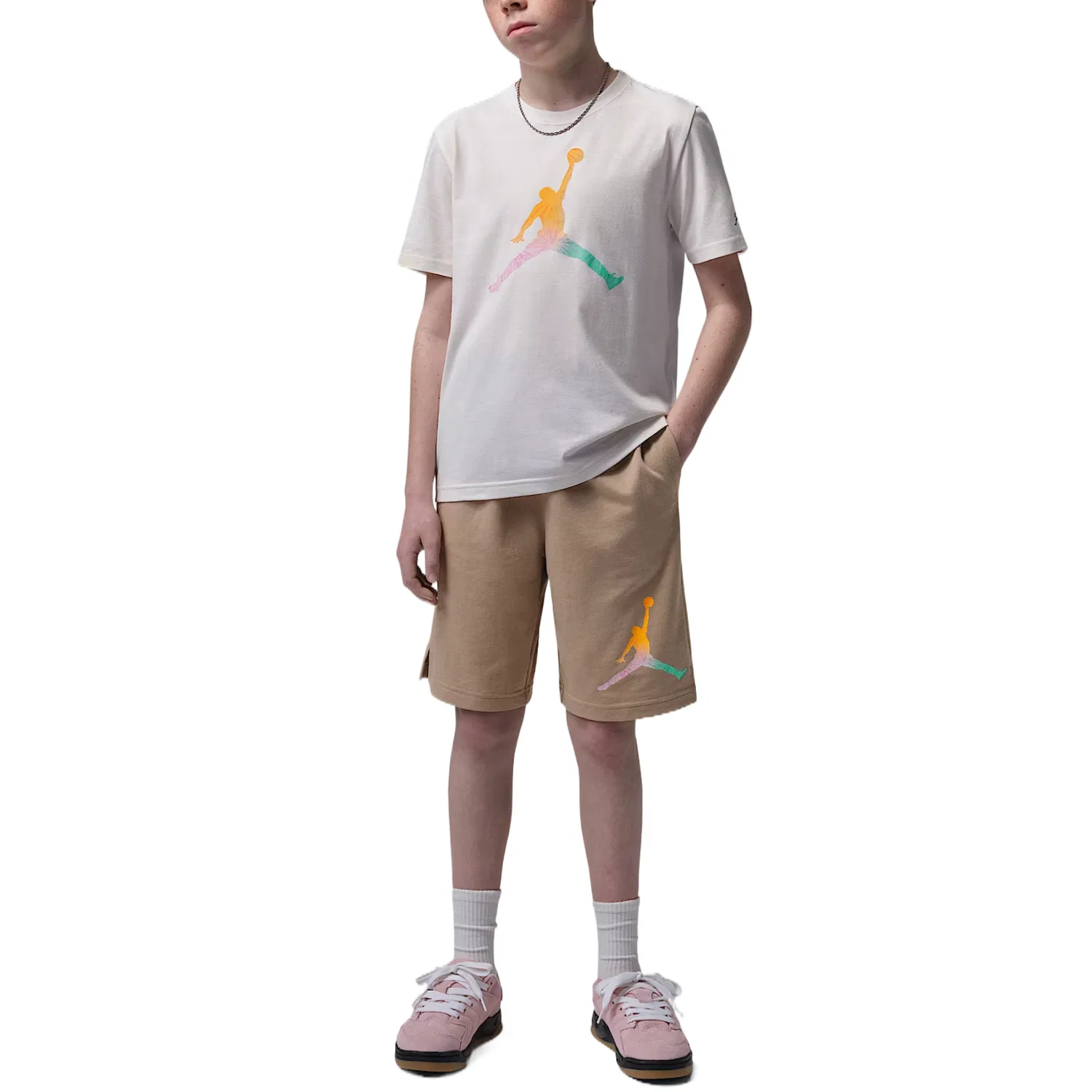 Детские шорты Moderate Jordan, Khaki — фото 4