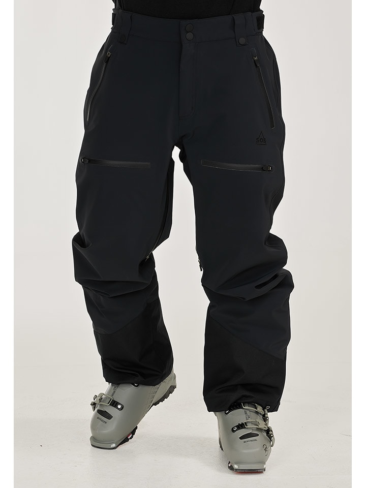 

SOS Лыжные/сноубордные брюки «Сильвертон» черного цвета