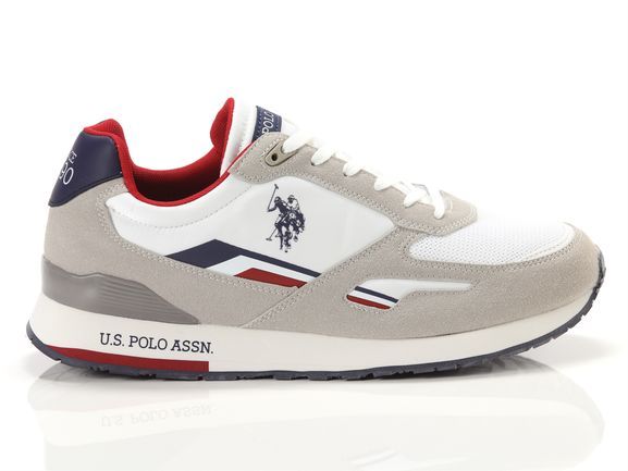 

Белые тканевые мужские кроссовки U.S. Polo Assn.