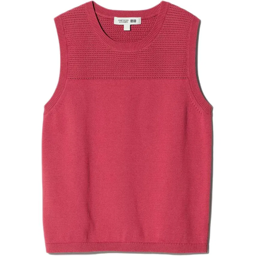Майка женская красная crew neck UNIQLO, Red