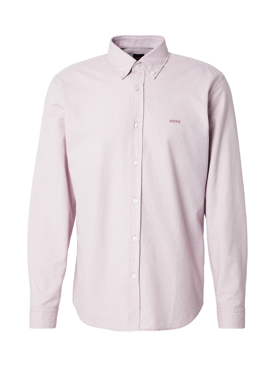 

Рубашка на пуговицах классического кроя BOSS Rickert, сиреневый